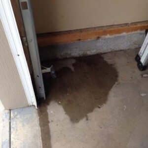 Garage water repair