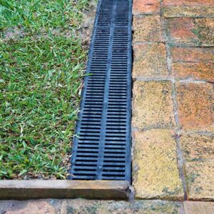 Yard drainage system installation